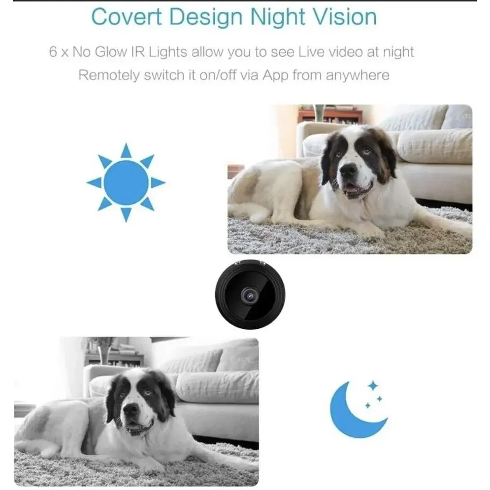 Mini Security Camera Wireless Wifi IP Home Security HD 1080P DVR Night Vision